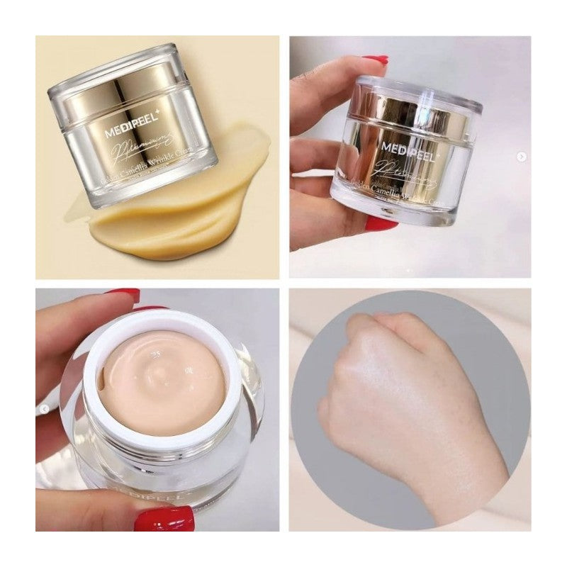 Crema antiarrugas con camelia dorada, 50 ml