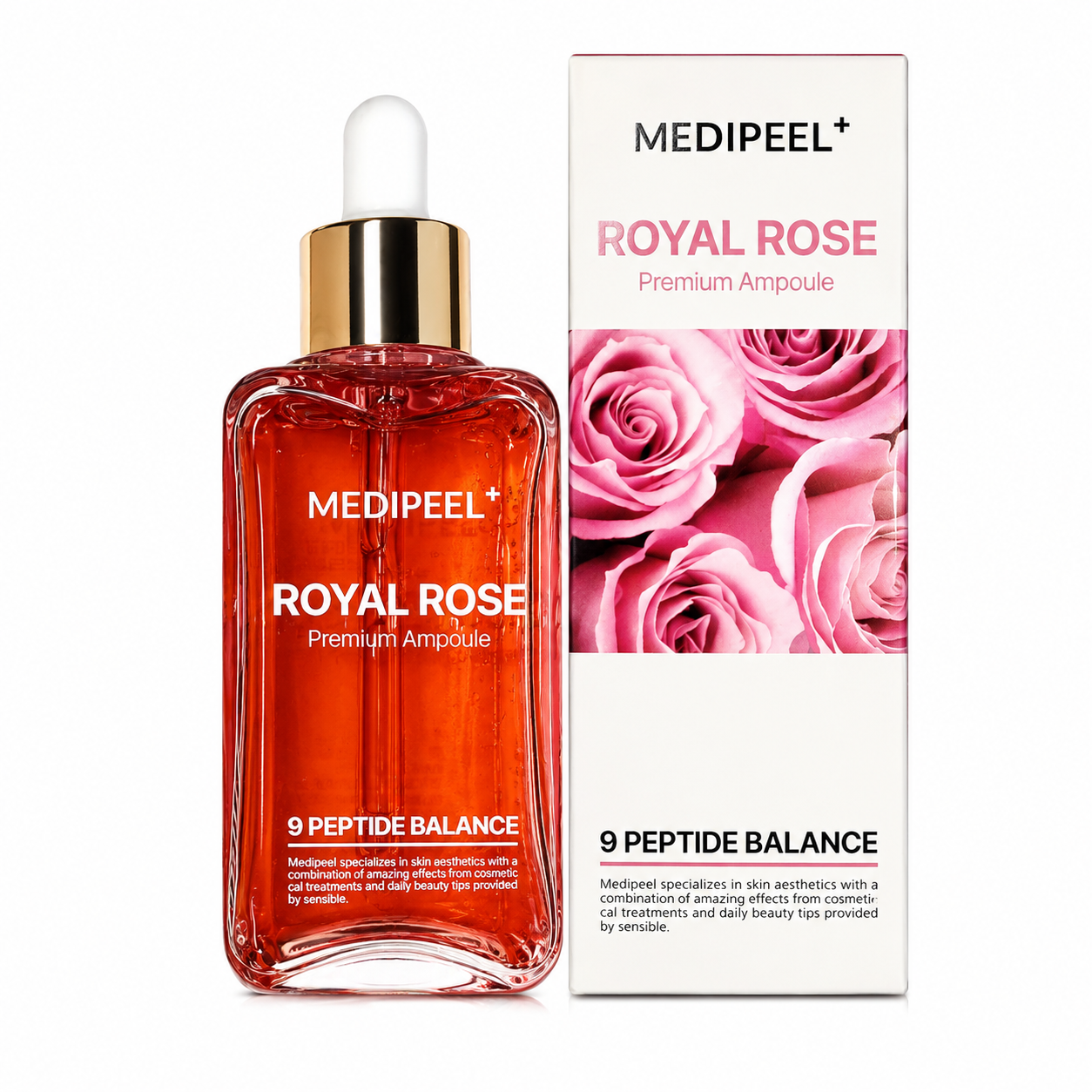 Translation missing: es.MEDIPEEL Royal Rose Premium Ampoule 100ml–Ampolla Facial Hidratante y Iluminadora