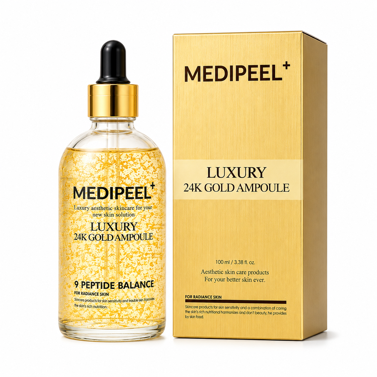 Translation missing: en.MEDIPEEL Luxury 24K Gold Ampoule 100ml-Ampolla Reafirmante con Oro 24K