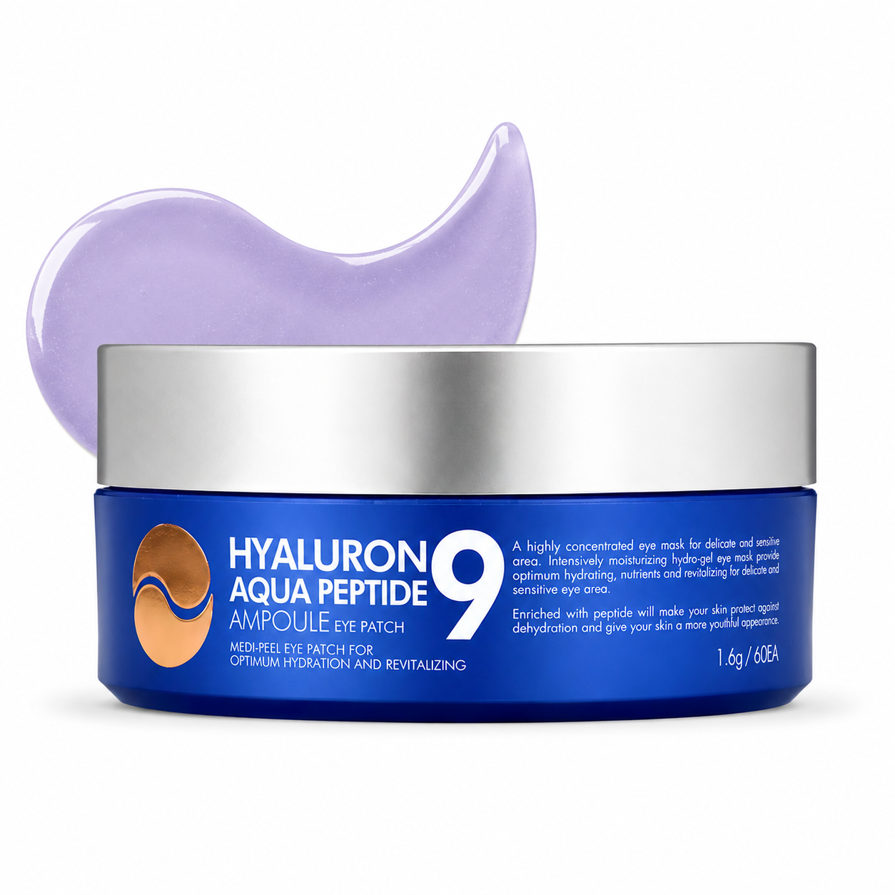 Translation missing: es.MEDIPEEL Peptide 9 Hyaluron Aqua Ampoule Eye Patch 60ea-parches hidratantes para ojos