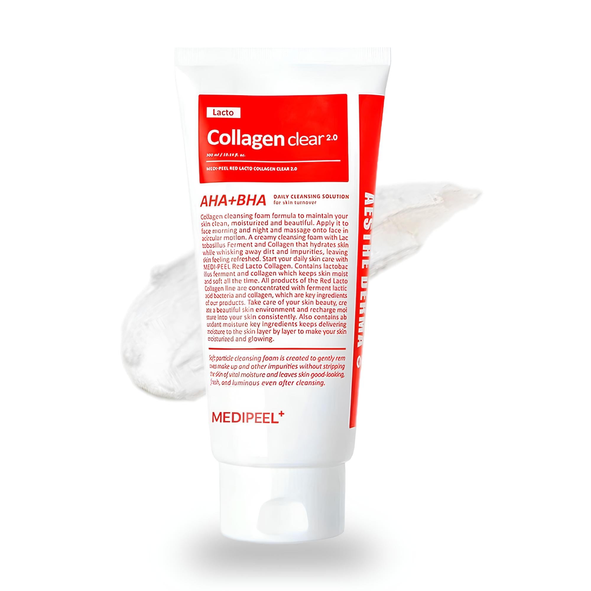 Translation missing: en.MEDIPEEL Red Lacto Collagen Clear 2.0 - Facial Cleansing Foam 120ml