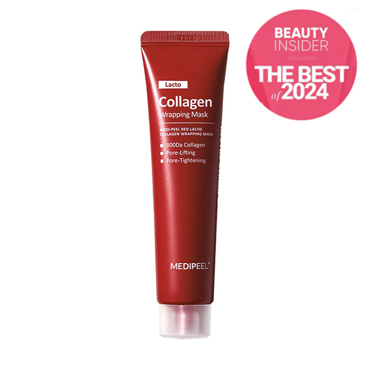 Mascarilla envolvente de colágeno lactosa rojo, 70 ml