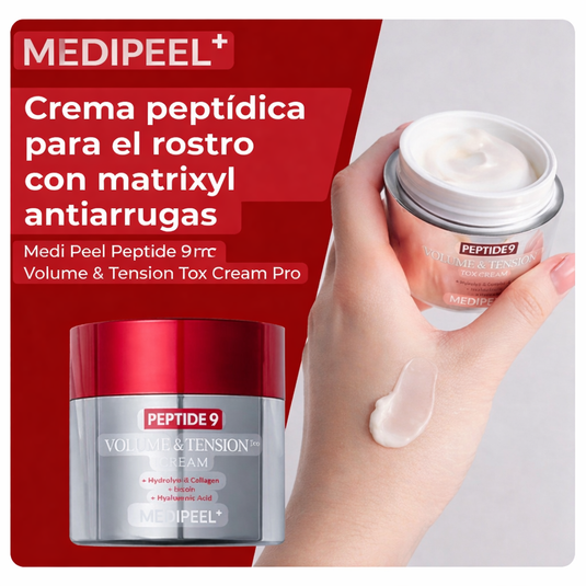 Translation missing: es.MEDIPEEL Peptide 9 Volume &amp; Tension Cream Pro-Crema facial reafirmante con péptidos 50ml