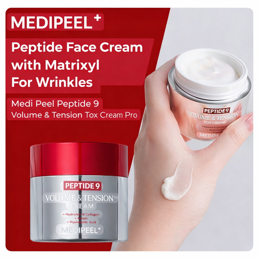 Translation missing: es.MEDIPEEL Peptide 9 Volume &amp; Tension Cream Pro-Crema facial reafirmante con péptidos 50ml