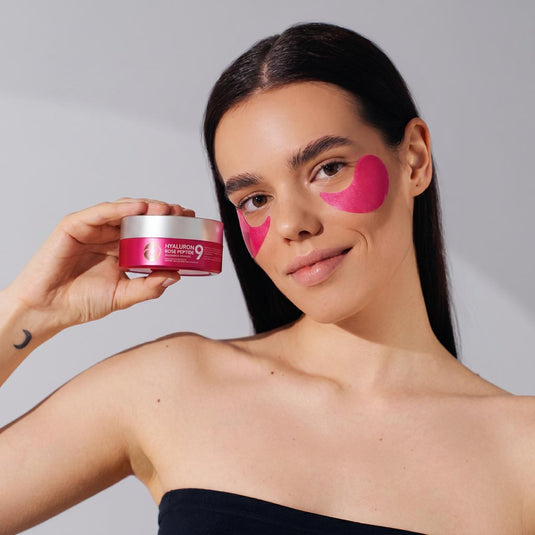 Translation missing: es.MEDIPEEL Hyaluron Rose Peptide 9 Ampoule Eye Patch 60ea-parches hidratantes para ojos